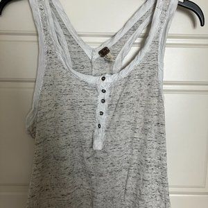 Women's Heather Grey Pajama Top, Size Medium